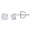 925 Sterling Silver Womens Cubic-Zirconia Flower Fashion Stud Earrings