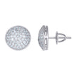 925 Sterling Silver Mens Cubic-Zirconia Fashion Stud Earrings