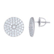 925 Sterling Silver Mens Cubic-Zirconia Fashion Stud Earrings