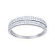 925 Sterling Silver Womens Cubic-Zirconia Fashion Ring Size 5