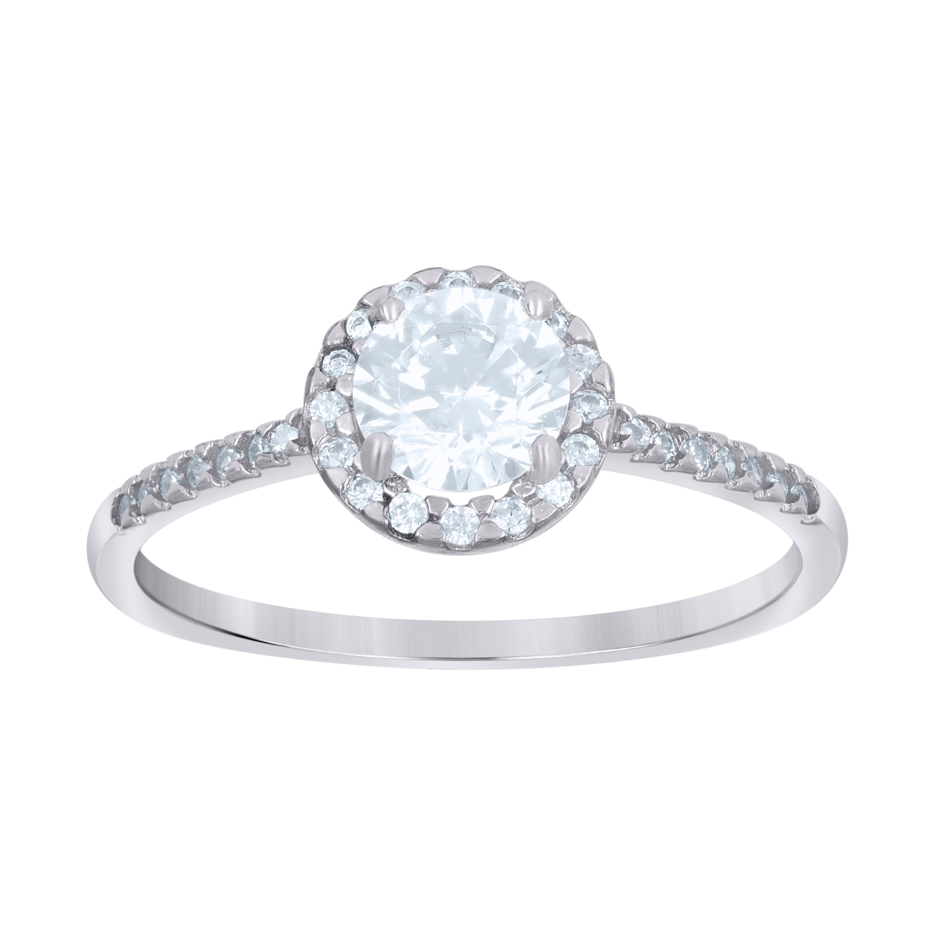 925 Sterling Silver Womens Cubic-Zirconia Fashion Ring Size 9 - SLV-112752