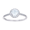 925 Sterling Silver Womens Cubic-Zirconia Fashion Ring Size 6 - SLV-112749