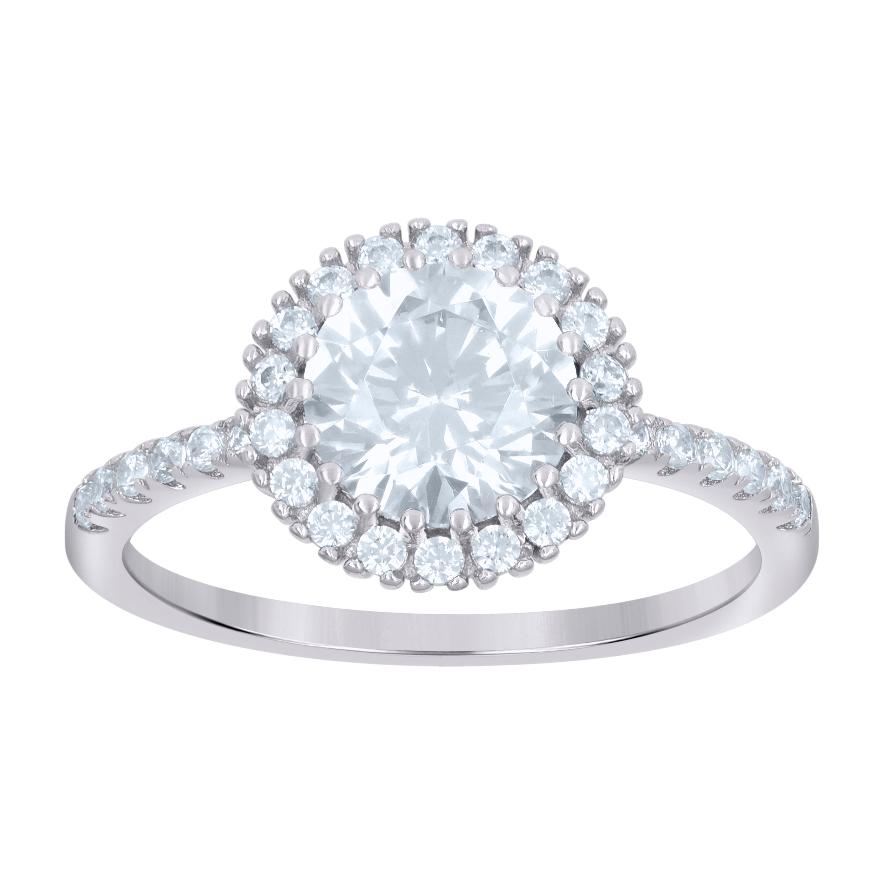 925 Sterling Silver Womens Cubic-Zirconia Fashion Ring Size 5