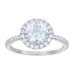 925 Sterling Silver Womens Cubic-Zirconia Fashion Ring Size 8 - SLV-112797