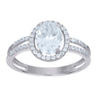 925 Sterling Silver Womens Oval Round Cubic-Zirconia Oval Head Fashion Ring Size 5