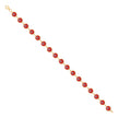 10kt Yellow Gold Womens Enamel Evil Eye Good Luck Bracelet Size 7 Inches 
