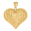 10kt Yellow Gold Womens Love Heart Charm Pendant