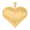 10kt Yellow Gold Womens Love Heart Charm Pendant