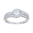 925 Sterling Silver Womens Cubic-Zirconia Fashion Ring Size 7 - SLV-114234