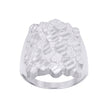 925 Sterling Silver Mens Diamond-Cut Nugget Fashion Ring Size 11 - SLV-114669