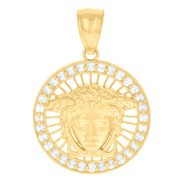 10Kt Gold Cz Pendant