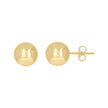 10kt Yellow Gold Womens Ball Stud Earrings 10mm 
