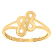 14kt Yellow Gold Womens Infinity Symbol Ring