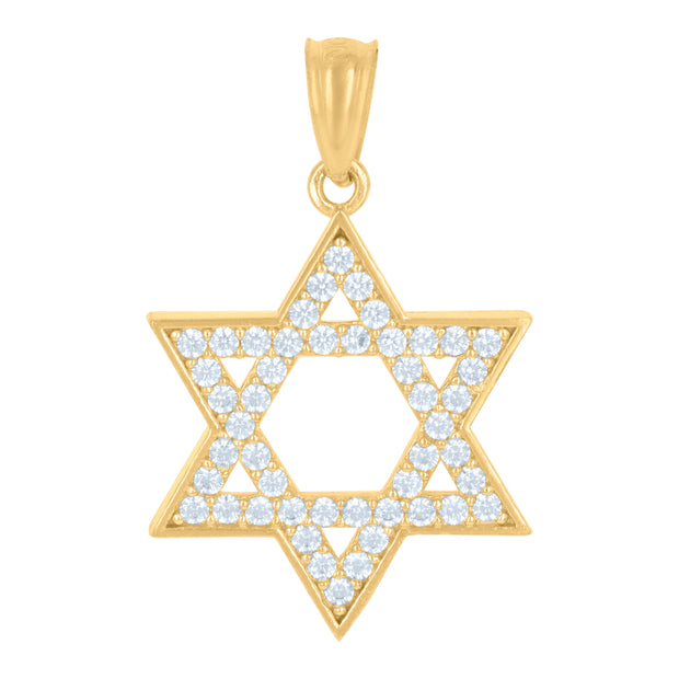 10Kt Gold Cz Pendant