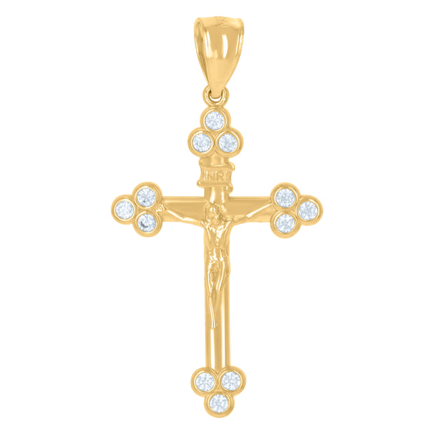 10Kt Gold Cz Pendant