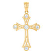 10Kt Gold Cz Pendant