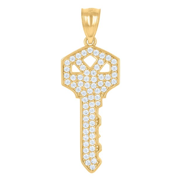 10Kt Gold Cz Pendant