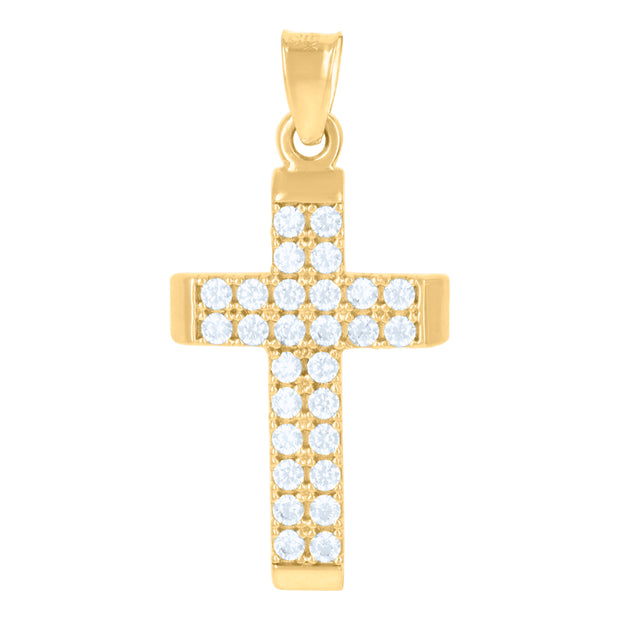 10Kt Gold Cz Pendant
