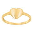 10kt Yellow Gold Womens Heart Love Ring