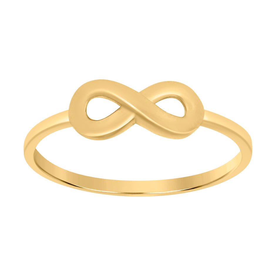 10kt Yellow Gold Womens Love Symbol Infinity Ring