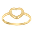 10kt Yellow Gold Womens Heart Love Ring