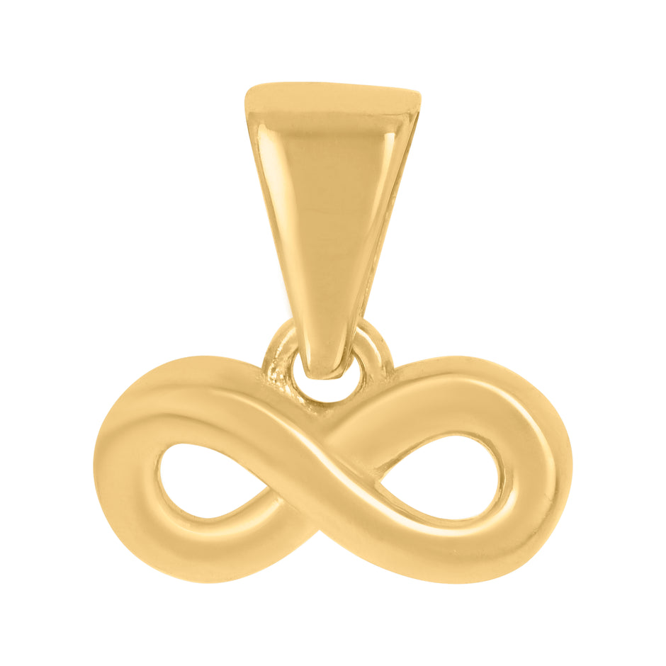 10kt Yellow Gold Womens Love Symbol Infinity Charm Pendant