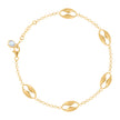 10kt Yellow Gold Womens Cubic-Zirconia Infinity Link Charm 8