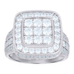 925 Sterling Silver Mens Cubic-Zirconia Square Fashion Ring Size 8 - SLV-115617