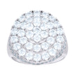 925 Sterling Silver Mens Cubic-Zirconia Fashion Ring Size 12 - SLV-115658