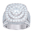 925 Sterling Silver Mens Cubic-Zirconia Fashion Ring Size 8 - SLV-115661