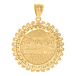 10kt Yellow Gold Mens Last Supper Religious Charm Pendant