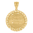 10kt Yellow Gold Mens Last Supper Religious Charm Pendant