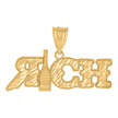 10kt Yellow Gold Mens Wine Bottle Rich Fashion Charm Pendant