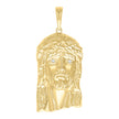 925 Sterling Silver Yellow-tone Mens Jesus Religious Charm Pendant
