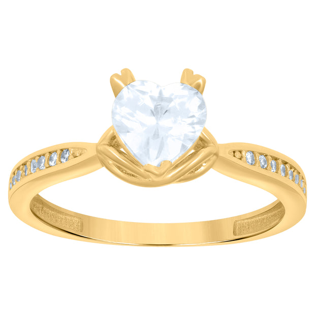 14Kt Gold Cz Ring