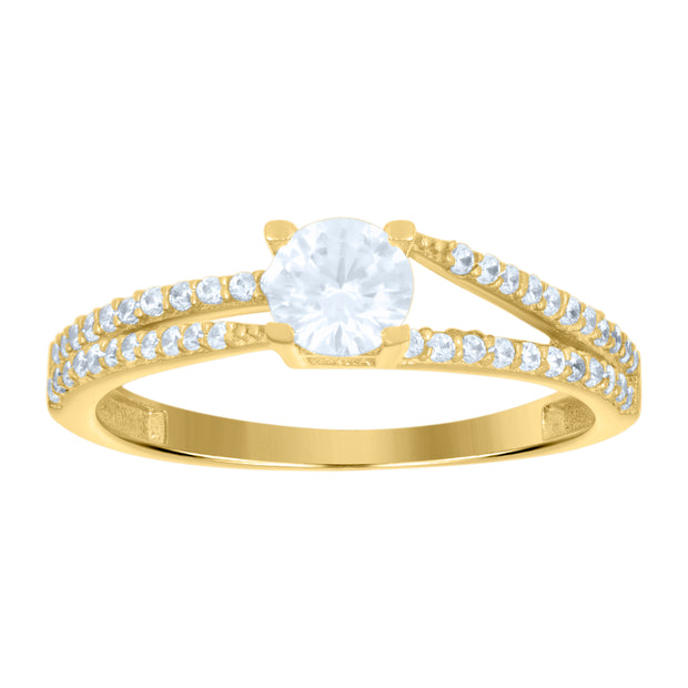 14Kt Gold Cz Ring