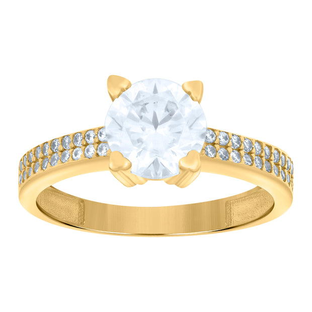 14Kt Gold Cz Ring