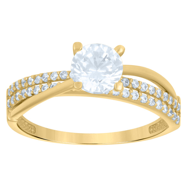 14Kt Gold Cz Ring