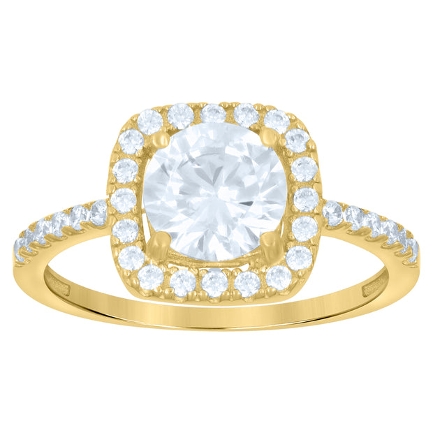 10Kt Gold Cz Ring