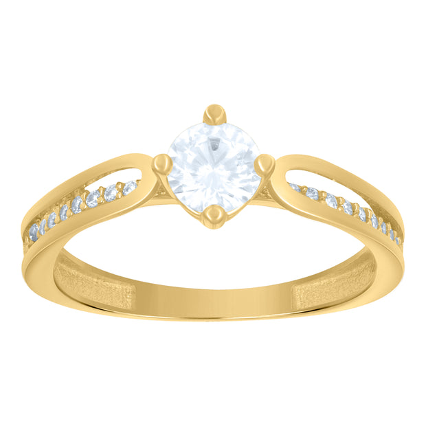 14Kt Cz Gold Ring