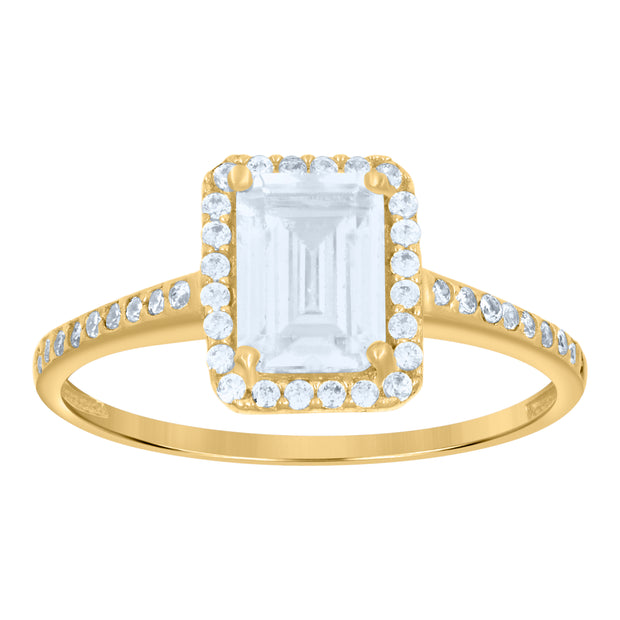 14Kt Gold Cz Ring