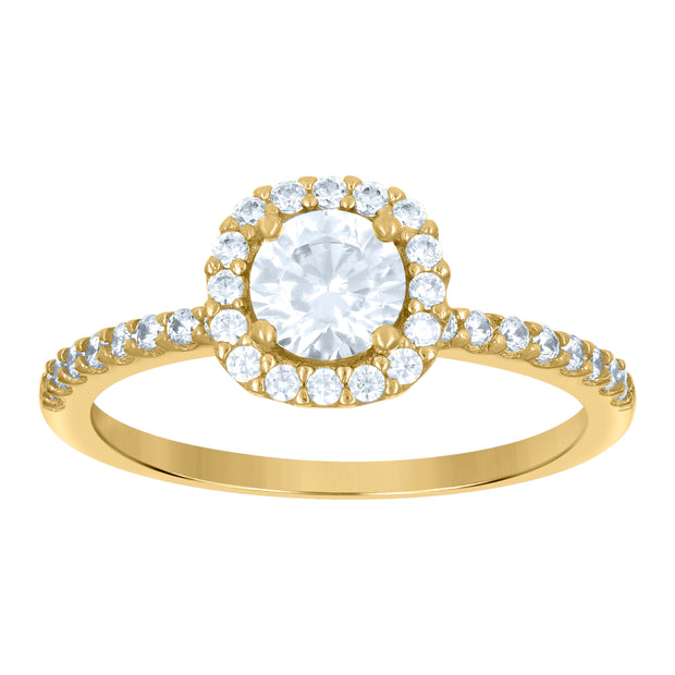 14Kt Gold Cz Ring