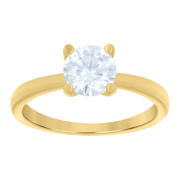 14Kt Gold Cz Ring