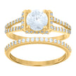 14kt Yellow Gold Womens Cubic-Zirconia Duo Bridal Ring Set 