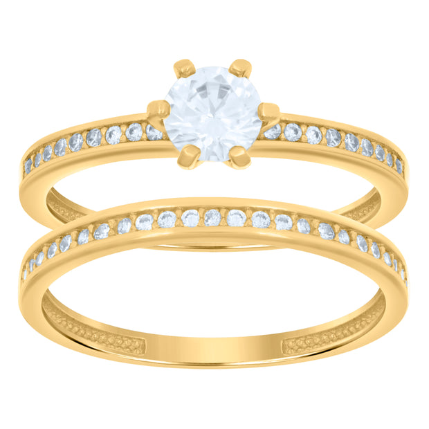 14Kt Gold Cz Ring