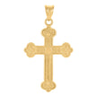 10kt Yellow Gold Unisex Cross Religious Charm Pendant 