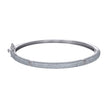 925 Sterling Silver Womens Cubic-Zirconia Fashion Bangle