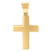 925 Sterling Silver Yellow-tone Mens Cross Religious Charm Pendant