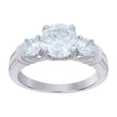 925 Sterling Silver Womens Cubic-Zirconia Fashion Ring Size 10 - SLV-118788