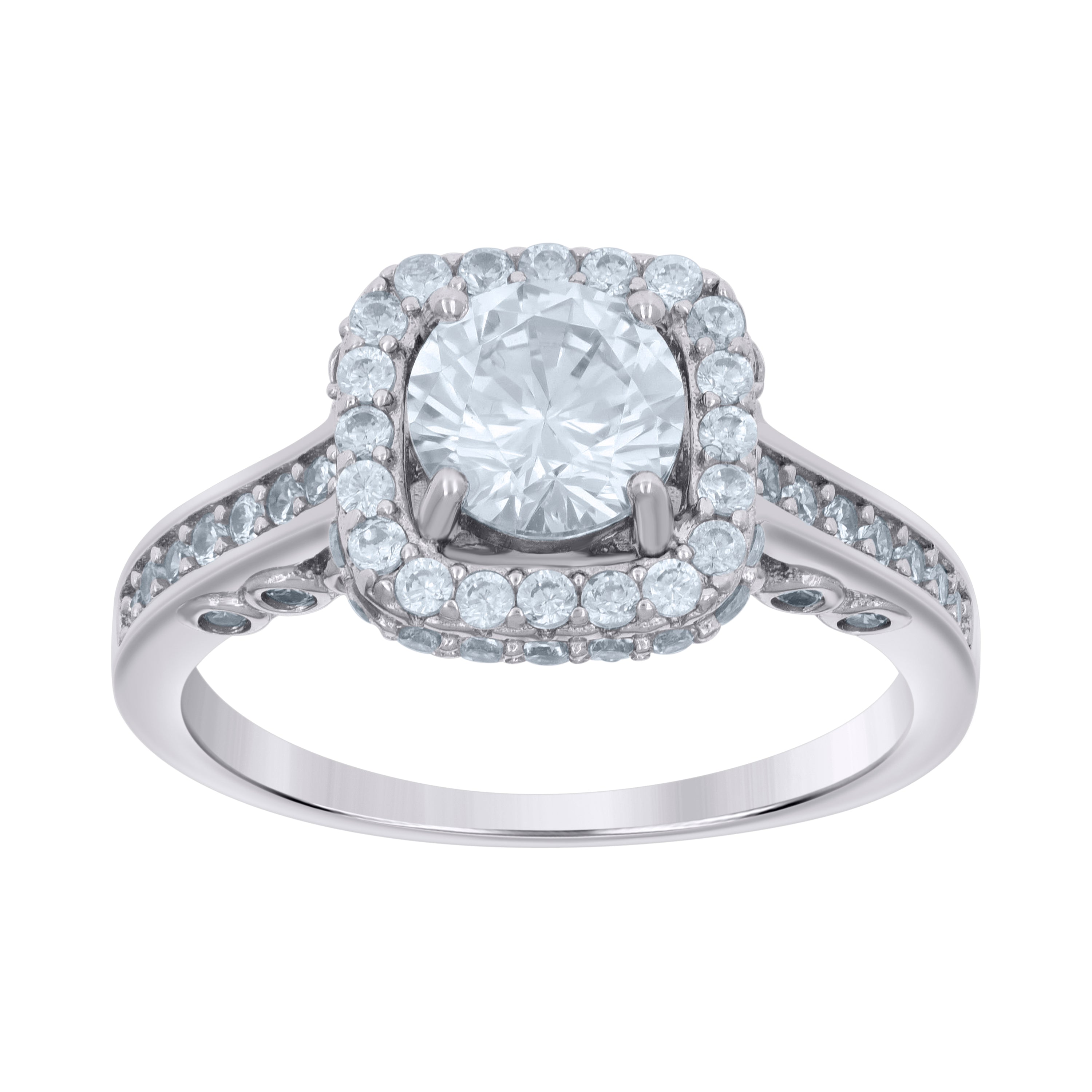 925 Sterling Silver Womens Cubic-Zirconia Fashion Ring Size 10 - SLV-118891